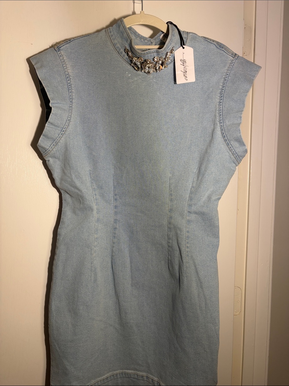Denim Mini Dress - Picture 1 of 11
